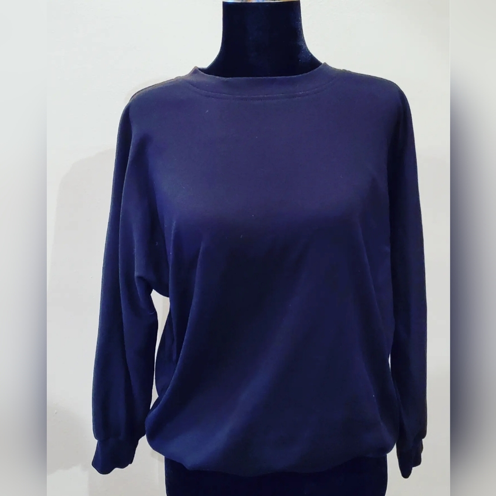 Black vintage sweatshirt 1980s Sz. Small